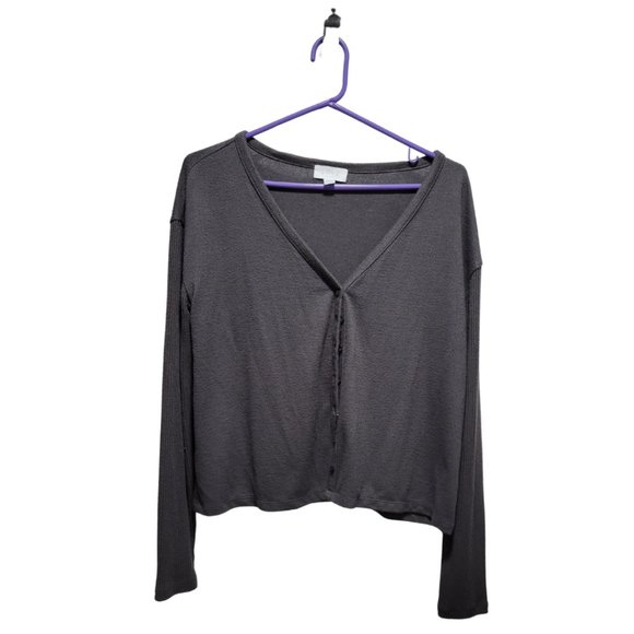 Gray Sweater - Button Up - Love by Gap - Picture 1 of 4